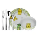 Produktbild: WMF Kindergeschirr-Set Safari weiß 6-tlg., 1 Set