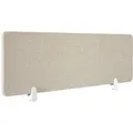 Produktbild: Tectake Schreibtisch Trennwand Noisy In 2 Größen Mit Schallabsorbierendem Pet Kern 130 x 40 cm 2 20 x 130 x 40 cm Beige