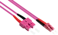 Produktbild: GC LW-815LS4 - Patchkabel LWL Duplex OM4 50/125µ LC/SC, 15 m, violett