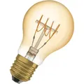 Produktbild: Osram - Vintage 1906 LED-Lampe mit Gold-Tönung, 4,8W, 400lm, Glühlampenform (Classic a) mit E27-Sockel, warmweiße Lichtfarbe, spiralförmiges