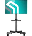 Produktbild: ONKRON TV Ständer rollbar für 23-60 Zoll, bis 40 kg, höhenverstellbar, TS1137-B