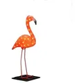 Produktbild: Konstsmide - LED Acryl Flamingo, klein, 48 bernsteinfarbene Dioden, 24V_Außentrafo, weißes Kabel