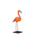 Produktbild: Konstsmide LED Acryl Flamingo, klein, 48 bernsteinfarbene Dioden, 24V Außentrafo, weißes Kabel - 6272-803, 65 cm, Bernstein