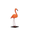 Produktbild: LED Acryl Flamingo klein 48 bernsteinfarbene Dioden 24V Außentrafo weißes Kab...