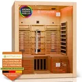 Produktbild: Artsauna Infrarotkabine Wärmekabine Helsinki 150 mit Dual-Technologie & Hemlockholz