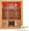 Produktbild: Artsauna Infrarotkabine Helsinki 150 - Infrarotsauna 150x150 cm mit Dual-Technologie, LED-Farblichttherapie & 2 Liegen für 3 Personen - Wärmekabine