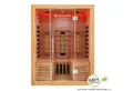 Produktbild: Artsauna Infrarotkabine Helsinki150 Dual-Technologie, für 3 Personen, Hemlockholz, HiFi-System, Ionisator, LED-Farblicht
