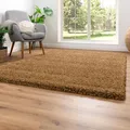 Produktbild: Steffensmeier Hochflor Teppich Twilight | Wohnzimmer | Beste Qualität | Elastischer Flor | Gold 2244, Größe: 120x170 cm