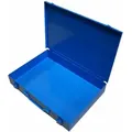 Produktbild: Adb - Sortimentskasten Sortierkasten 33x23x5 Cm Blau Metallbox Kleinteilemagazin