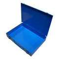 Produktbild: ADB Sortimentskasten Sortierkasten 33x23x5 cm Blau Metallbox Kleinteilemagazin