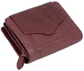 Produktbild: EAAKIE RFID Damen Geldbörse Portemonnaie Geldbeutel Damenbörse weiches Leder 9 Karten (Bordeaux)