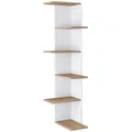 Produktbild: Eckregal BALOS XL Weiß ca. 37x140x37 cm