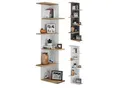 Produktbild: VCM Holzregal hängend platzsparendes Regal Maße: H. 140 x B. 37 x T. 37 cm Elegantes Regal hängend Aufbewahrungsregal Bücherregal Wandregal - Balos XL