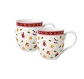 Produktbild: Villeroy & Boch Becher Toy's Delight Henkelbecher Toys 390 ml 2er Set, 2-tlg., Porzellan