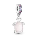 Produktbild: Pandora Murano Glass Pink Sea Turtle Dangle Charm 798939C02
