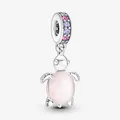 Produktbild: PANDORA Charm Anhänger 925 Silber Rosa Murano Glas Meeresschildkröte 798939C02