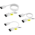 Produktbild: iCUE LINK Kabel-Kit, 600 / 200 / 100mm, gerade weiß, 5-teilig