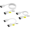 Produktbild: Corsair iCUE LINK Kabel-Kit, 600 / 200 / 100mm, gerade, weiß