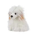 Produktbild: Kuscheltier Chinesischer Hund sitzend weiß 30 cm Plüschhund
