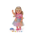 Produktbild: Baby Born Carla 43 cm Spielpuppe Baby-Puppe mit realistischen Funktionen für kreative Rollenspiele bei Kindern.