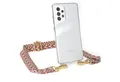 Produktbild: EAZY CASE Handykette Boho Umhängeband für Galaxy A52 / A52 5G / A52s 5G 6,5 Zoll, Farbenfrohes Handyband für Festival Konzert Handykette Karabiner Gold