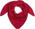 Produktbild: styleBREAKER Damen Großer Strick Dreieck Schal einfarbig meliert | Weiches warmes Winter Dreiecktuch | Strickschal aus Viskose Wolle für kuschlige Looks, Farbe:Rot