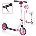 Produktbild: GLOBBER NL 205 – Tretroller, 205 mm, ABEC 7, höhenverstellbar, Frontfederung, Klappmechanismus, weiß-pink