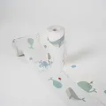 Produktbild: A.S. Création selbstklebende Bordüre - Papierbordüre mit kinderfreundlichen Motiven in Blau, Grau und Weiß - auf 5,00 m x 0,15 m je Rolle