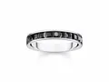 Produktbild: Thomas Sabo TR2358-643-11-52 Ring - Silber geschw. + Zirkonia - schwarz - Gr. 52