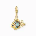 Produktbild: THOMAS SABO Charm Bunter Fisch 925 Silber vergoldet 1921-959-7