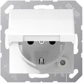 Produktbild: Jung AS1520BFKLWW SCHUKO Steckdose, 16 A, 250 V, AS 500, alpinweiß