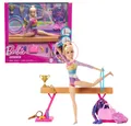 Produktbild: Barbie Anziehpuppe Turnspaß Barbie Mattel HRG52 Puppe im Spielset mit Schwebebalken