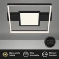 Produktbild: Briloner 3028-015 LED Deckenleuchte mit Mittelbeleuchtung, schwarz, 1xLED/38W