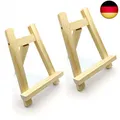 Produktbild: 2 Stück Mini Staffelei, Tischplatte Tischkalender Ständer Holz, Kleine T