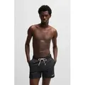 Produktbild: HUGO Badehose Haiti mit Markenschriftzug auf der Kordel schwarz M (50)