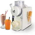 Produktbild: Unold 48950 2-in-1 Slush- und Softeismaschine Sofie mit 1,5L Füllmenge für Softeis, Slushies, Frozen Cocktails, Frappés, Milchshakes