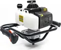 Produktbild: Wiltec Erdlochbohrer 2,2kW 3 PS 63 ccm Benzinmotor, Erdbohrer mit 2 Takt Motor, Pfahlbohrer Motorerdbohrer für saubere Bohrungen