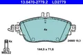 Produktbild: ATE 13.0470-2779.2 Brake Pad Set, disc brake for MERCEDES-BENZ