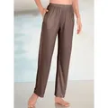 Produktbild: Relaxhose, Herren, Gr. 50, Normalgrößen, braun, 70% Viskose, 30% Polyester, unifarben, lang, Hosen Relaxhose