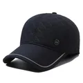 Produktbild: Sporty Winter Baseballcap mit Ohrenklappen Herren Ohrenschutz Wintercap Cap (Navy)