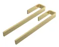 Produktbild: einfachgutemoebel Aufsatzwaschbecken Handtuchhalter Bath-O-Line 380mm 1-armig, messing 2 Stk. (1-St., SET enthält: Handtuchhalter, Befestigungsmaterial)