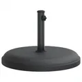 Produktbild: vidaXL Sonnenschirmständer, Schirmständer mit Standfuß Spannknopf, Sonnenschirmbasis für Ø32/35/38 mm Mast, Sonnenschirmfuß, 25 kg Rund