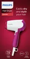 Produktbild: Philips Haartrockner 1400W weiß/pink Griff klappbar DryCare Essential BHD003/00