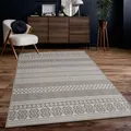 Produktbild: Outdoor Teppich Flachgewebe modern Boho Ethno wetterfest Außenbereich Grösse 300x400 cm