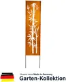 Produktbild: HOME DELUXE - Rost Sichtschutz - AURELIA - 230 x 50 x 1,5 cm, wetterbeständig, edle Rostoptik I Gartenstecker Rostschild Sichtschutz Deko aus Rost