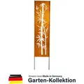 Produktbild: HOME DELUXE - Rost Sichtschutz - AURELIA - 230 x 50 x 1,5 cm, wetterbeständig, edle Rostoptik I Gartenstecker Rostschild Sichtschutz Deko aus Rost - Orange