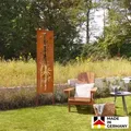 Produktbild: Home Deluxe - Sichtschutz Aus Qualitätsstahl Aurelia - Made In Germany Gartenschild Metall Sichtschutz Stahl