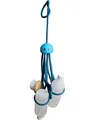 Produktbild: Formverket Octopus Shampoohalter, Duschgelhalter ohne Bohren, Oktopus zum Hängen mit 9 verstellbaren Schlaufen aus Latex, blau