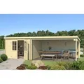 Produktbild: Lasita Gartenhaus St Louis 681 cm x 292 cm Natur/Unbehandelt