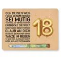 Produktbild: Verpackung für Geldgeschenke Geburtstag 1823 x 17 cm Geldgeschenk Verpackung ...